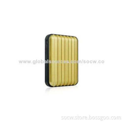 8,800mAh Power Bank with Luggage Case Design and Dual-USB